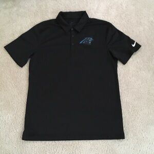 Nike Carolina Panthers Black Franchise Polo